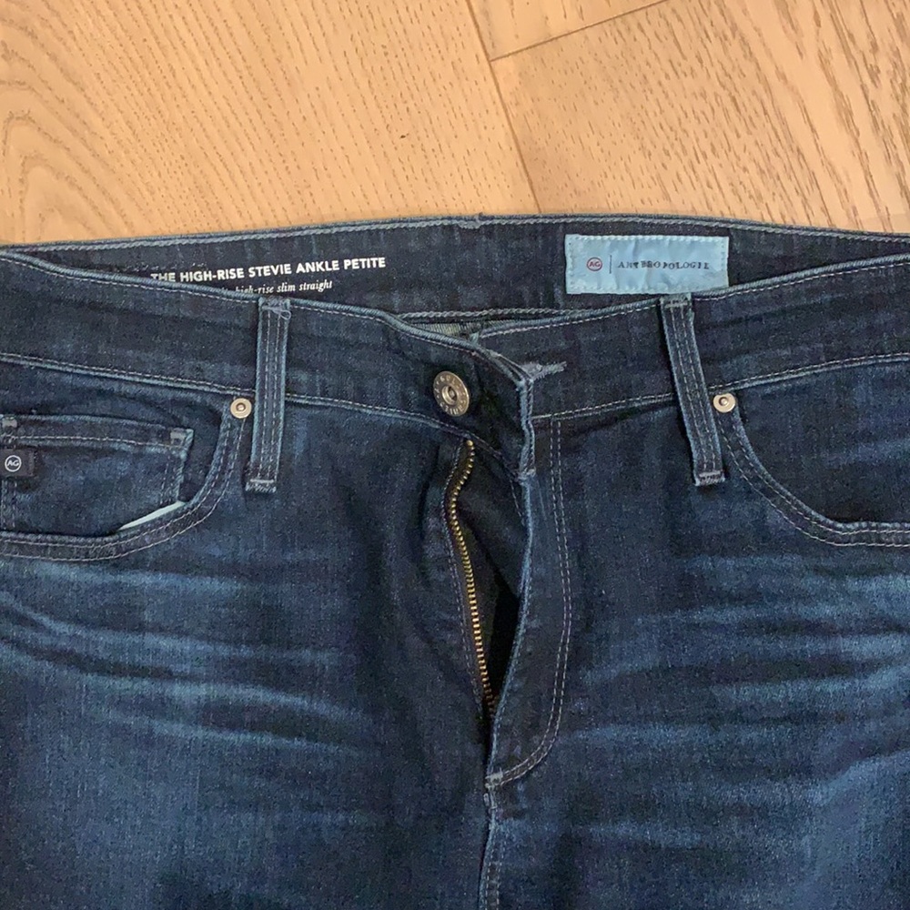 AG High Rise Stevie Ankle Petite from Anthropologie